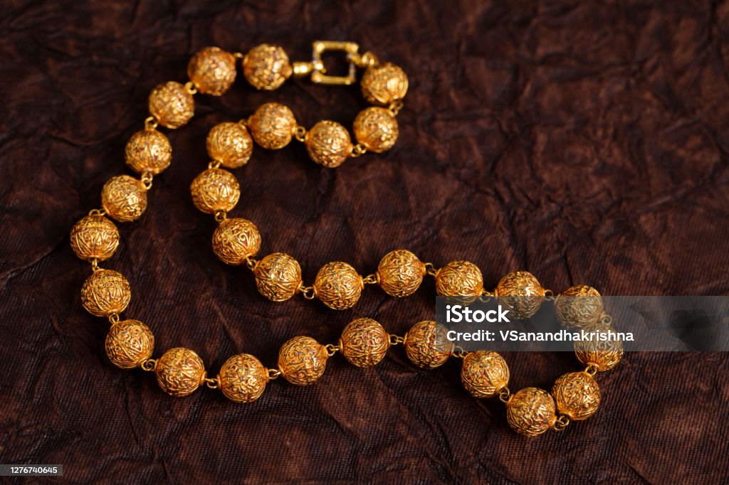 Golden Ball Long Chain for Special Occasion