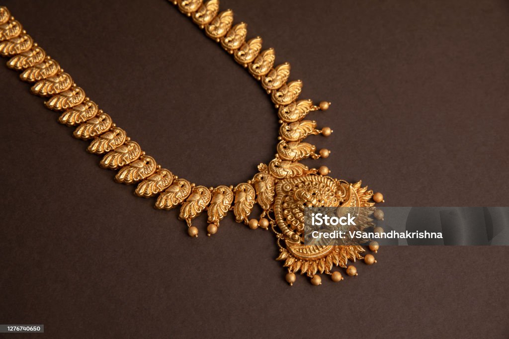 Mango Antique Gold Long Chain