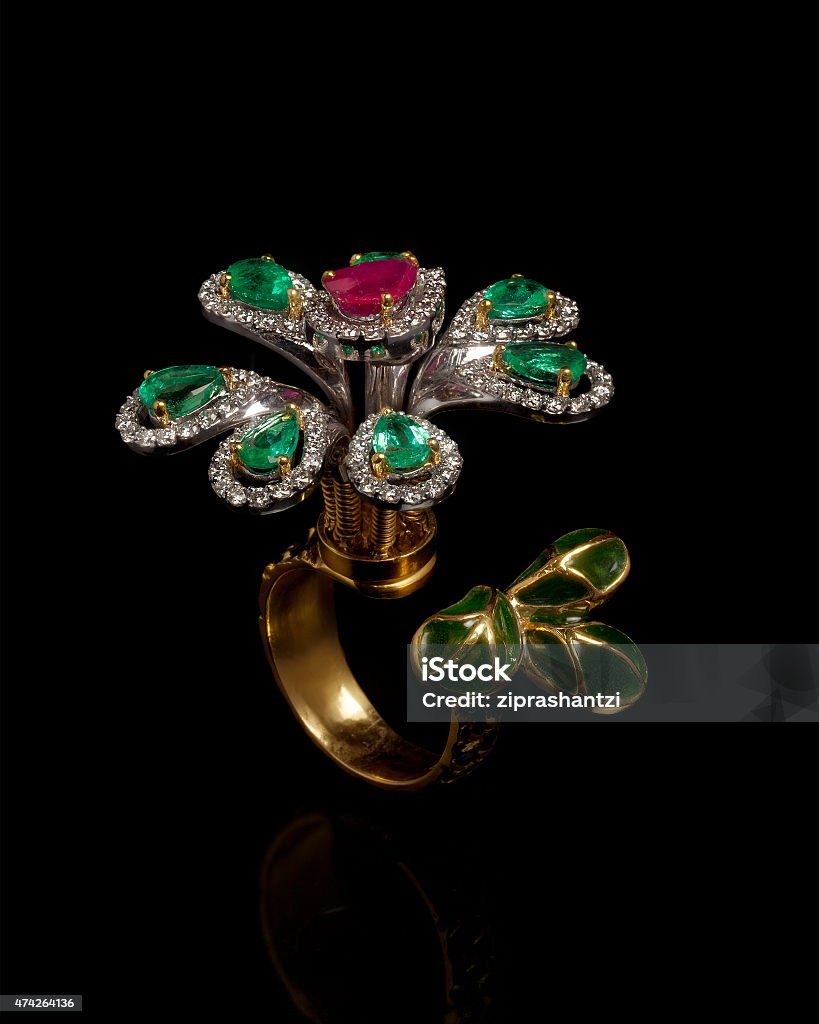 Floral Design Antique Ring